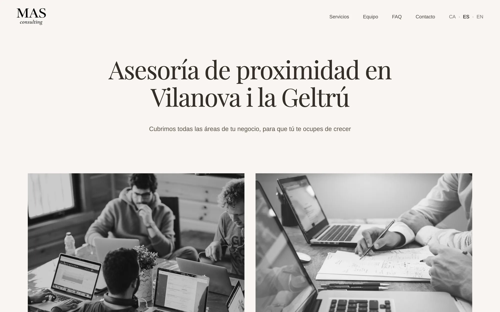 Mas Consulting — Portada